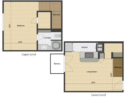 the floor plan for a two bedroom apartment at The  Le Parc
